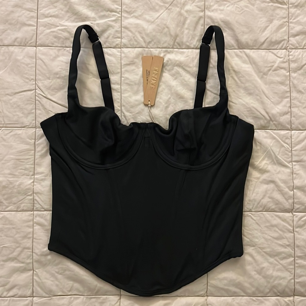 SKIMS COTTON CORSET TOP